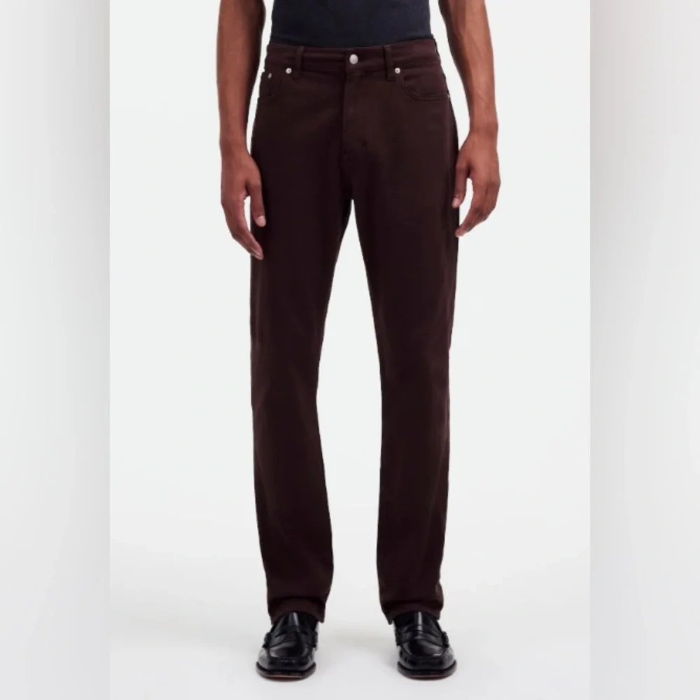 Madewell "The All Day 1991 Straight Pant" Dark Carob - Picture 1 of 7